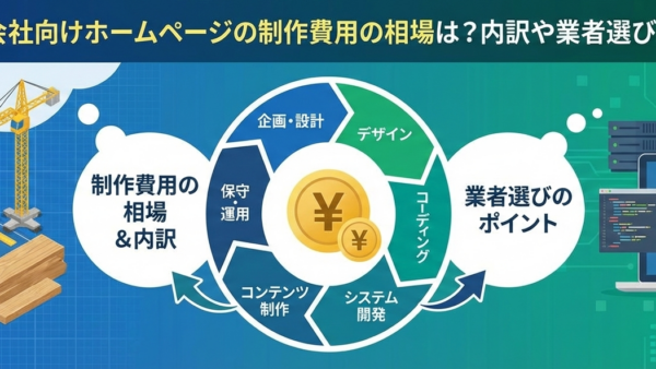 建設・リフォーム会社向けホームページの制作費用の相場は？内訳や業者選びのポイントも解説！