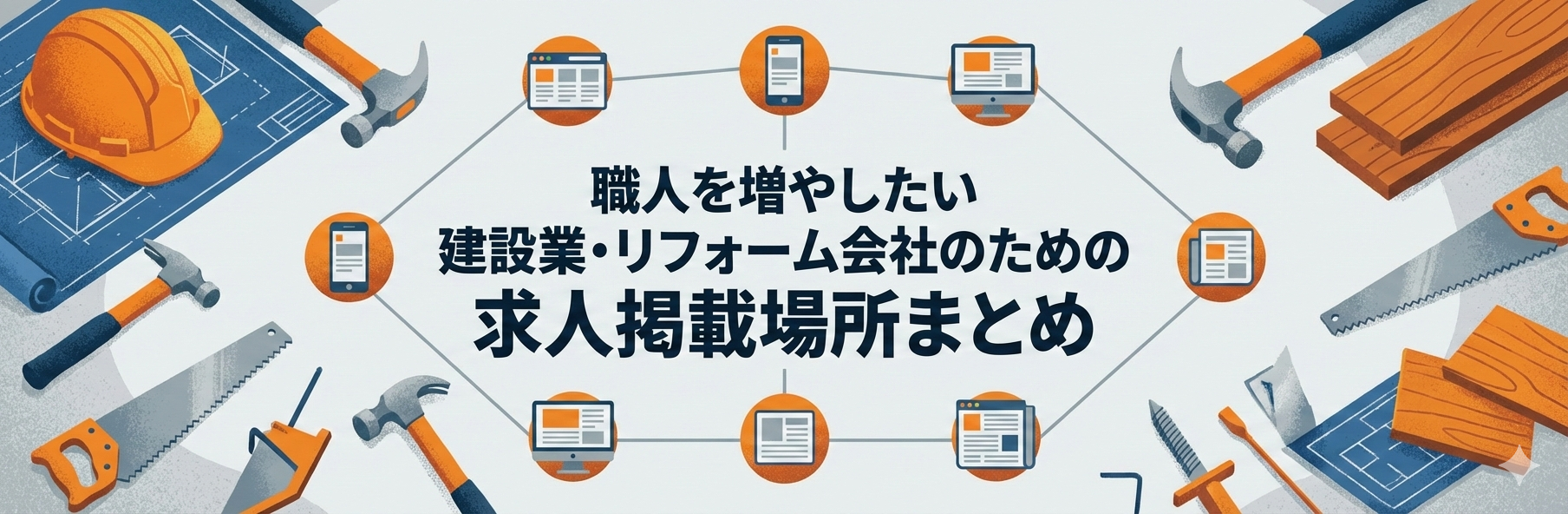【建設業・リフォーム】求人が来ない時の対策と応募に繋がる求人掲載方法